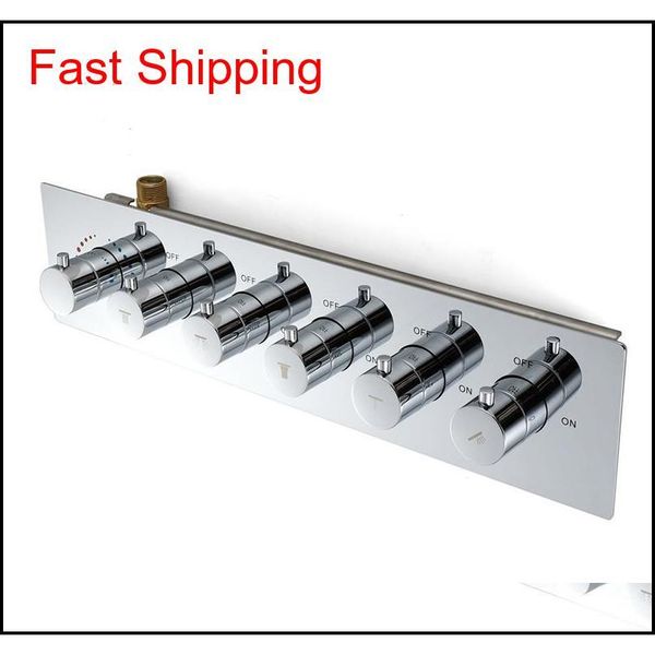 

big water 4/5/6 functions shower mixing valves thermostatic mixer faucet flow shower faucet brass chro qylwac packing2010