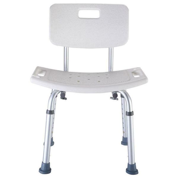 

7 height adjustable medical shower chair stool bathroom tub detachable backrest