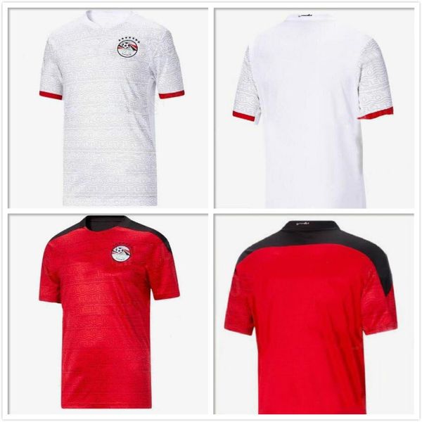 

2020 2021 egypt soccer jersey m. salah home red away white 20 21 kahraba a. hegazi ramadan uniforms jerseys footbal shirts, Black;yellow