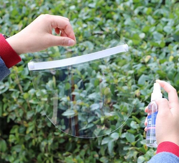 

universal shield protective mask clear kids full face oil-splash anti-fog proof dust protection pet pp s