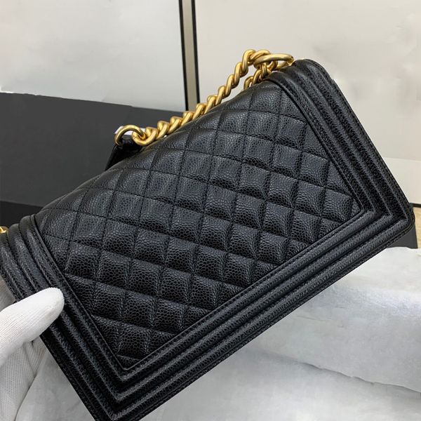 

solds women small black ch le boy classic quilted flap chain bag shoulder crossbody genuine real leather purse handbags sac