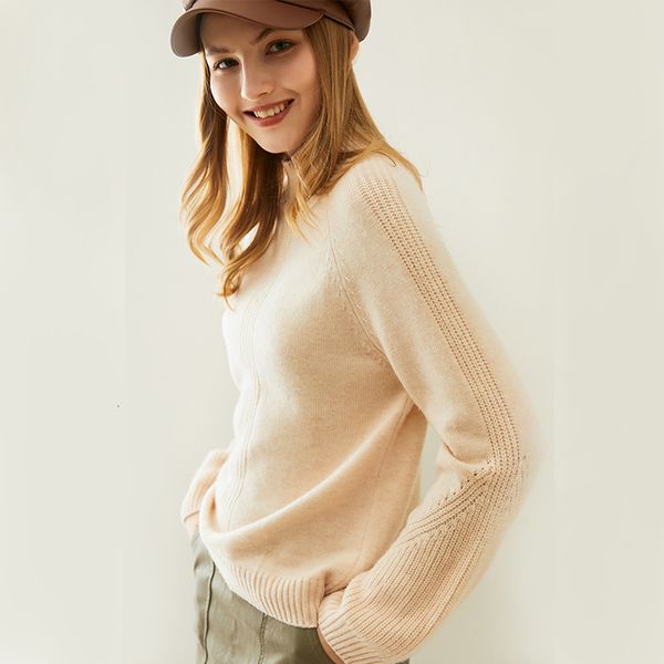 

2021 warm trade wholesale winter pullovers woman 100% pure sweater neck long wool mesh clothes vtnq, White;black