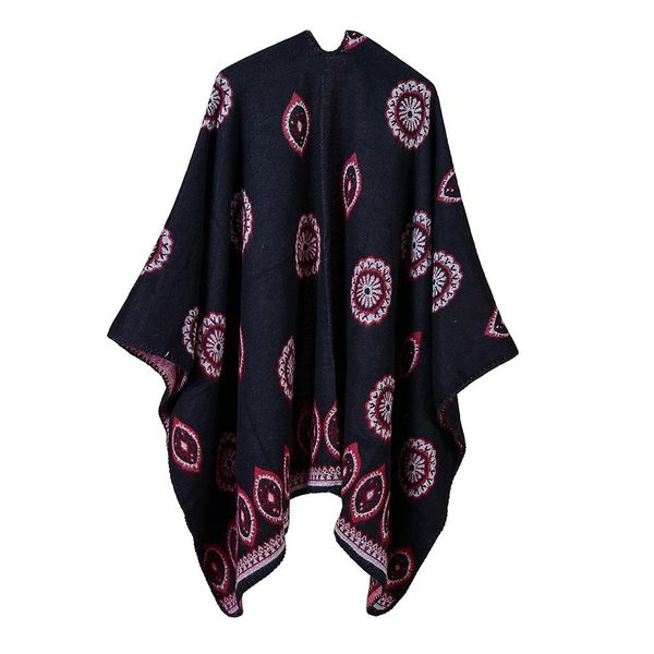 

6 цветов follard femme осень зима теплый модный шарф шаль для 50акриловых и 50polyester poncho 130150см tippet шаль sqcbgb, Blue;gray