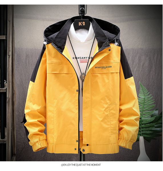 

the yellow one the new tide of han edition add wool with thick jacket leisure function on the winter clothes, Black;brown