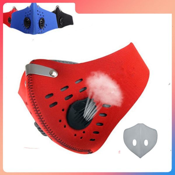 

face with filter sports cycling mask activated reusable carbon layer dustproof protective running hiking masks for women