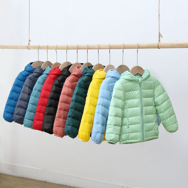 

autumn winter lightweight boys and girls children's down jacket, Blue;gray