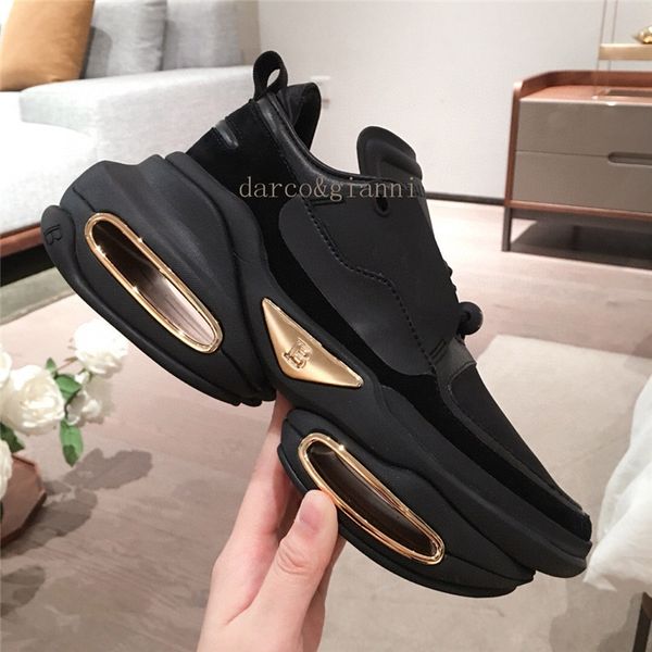 

женские кроссовки обувь мода женщин натуральная кожа бренд обувь высококачественные квартиры обувь женщин ходьба платформы zapatillas mujer, Black