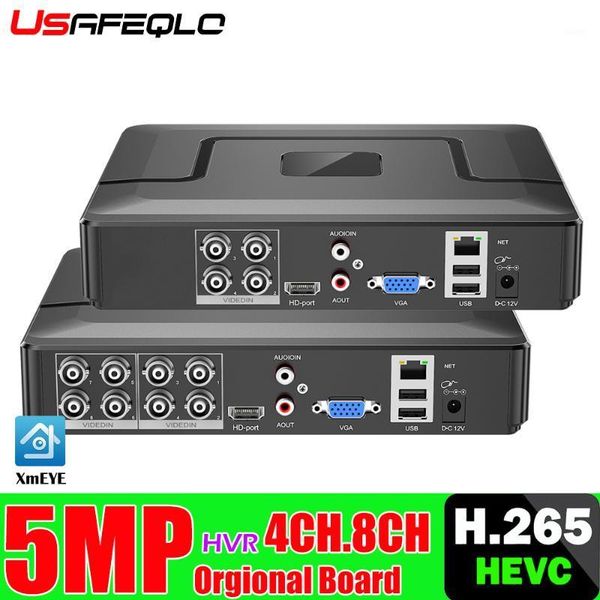 

xmeye ahd audio hvr h.265+ hi3521d 5mp 8ch 8 channel surveillance video recorder hybrid wifi 6 in 1 tvi cvi nvr ahd cctv dvr1, Black;white