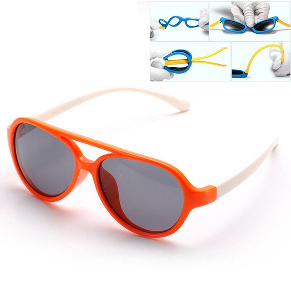 

sun glasses polarized 2021 childrens retro toad mirror outdoor sunglasses for kids boy tac lens silica gel frame, White;black