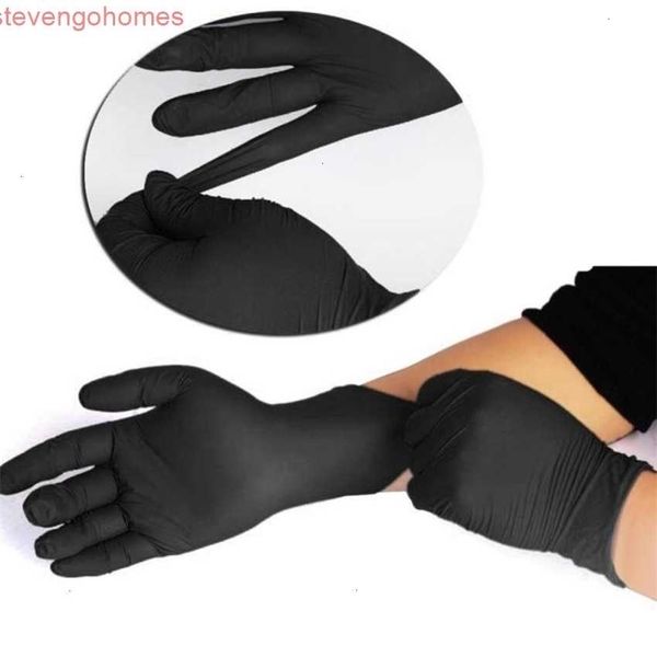 

factoryivkdpowder nitrile black disposable extra large protective food grade safety gloves for tattoo supply fast sh