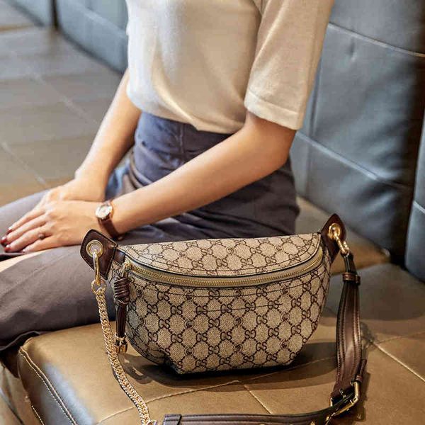 

waist purses chest bag printing crescent dumpling large capacity sling shoulder women's bag messenger handbags top