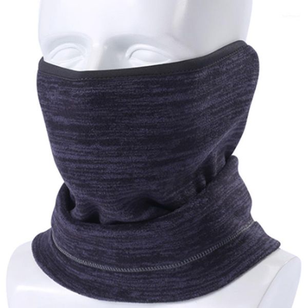 

winter outdoor riding scarf hat face mask men and women running sports warm turban fashion warm female turban scarf1, Blue;gray
