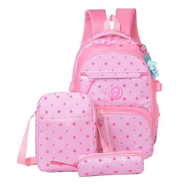 

new 3pcs printing bags girls teenager schoolbag fashion school for children kids travel bag backpacks mochila y200615