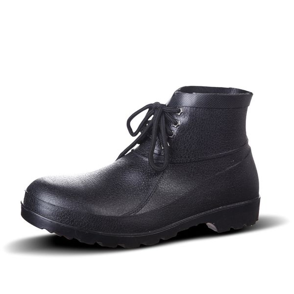 

no-brand rain boots low labor insurance shoes steel toe cap black yellow pink red purple dark green men shoes style #42