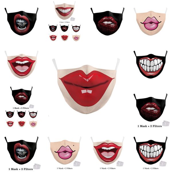 

cotton 10pcs anti lip dust face mask cloth masks with pm2.5 replaceable filter washable reusable masks flcnrbnu