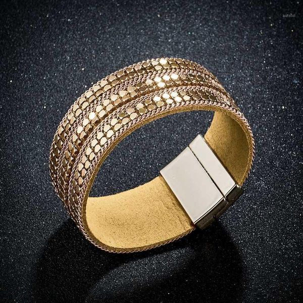 

misananryne 2020 fashionÂ bracelet & bangles gold silver black color multilayer for women wedding patry jewelry1, White
