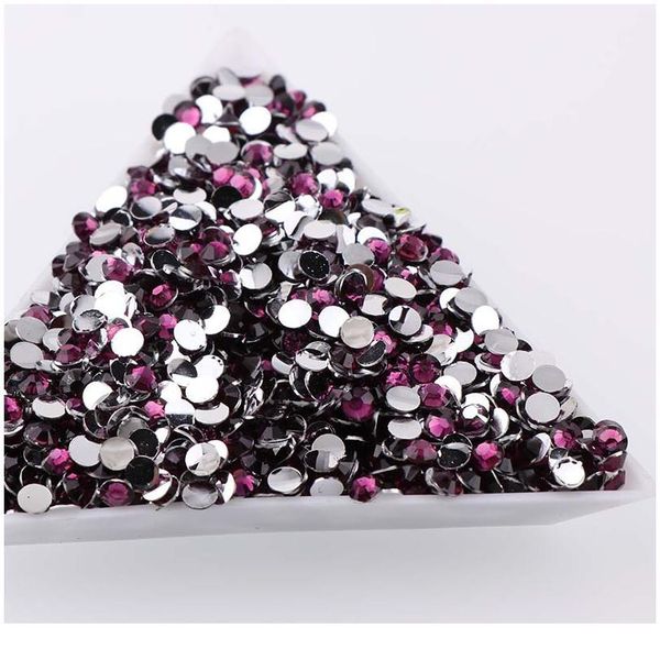 

grape purple 10000pcs 2mm/m/4mm/5mm round resin flatback rhinestones for diy nail art/jewelry decoration grap jllzhx, Black