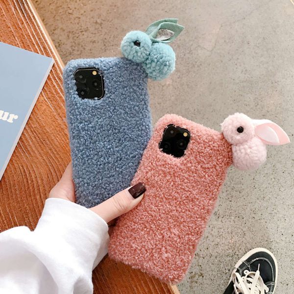 

3vip 11 pro max 7 8 plus x xr max fashion plush soft back cover vip se 20020cf1
