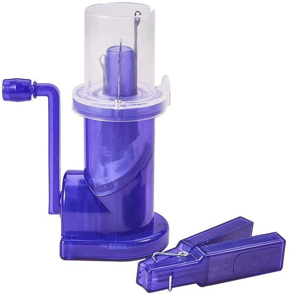

blue hand-operated knitting mill machine sewing tool for diy bracelet weave spool knitter embellish knitting tool, Black