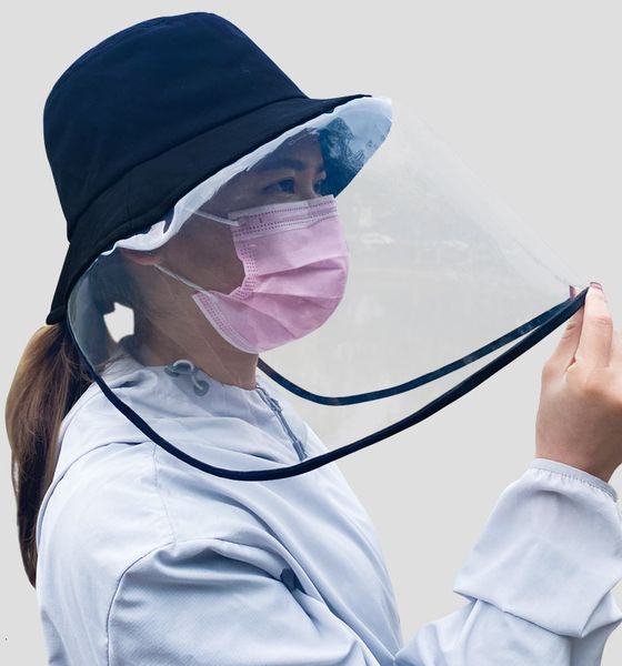 

unise protective cap anti-fog 2020 isolation mask sun face shield fisherman hat anti-spitting splash f