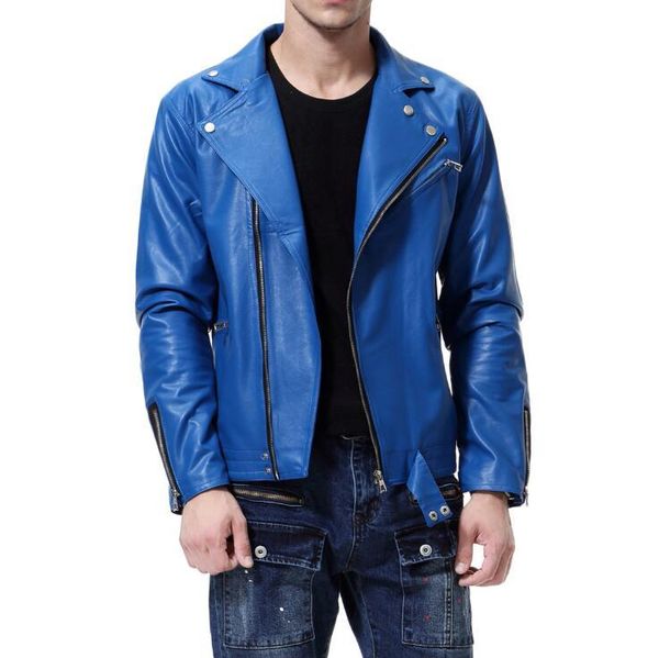

men's fur & faux leather for pu men fashion outerwear motorcycle jacket casaco masculino casual coat male zipper clothing, Black