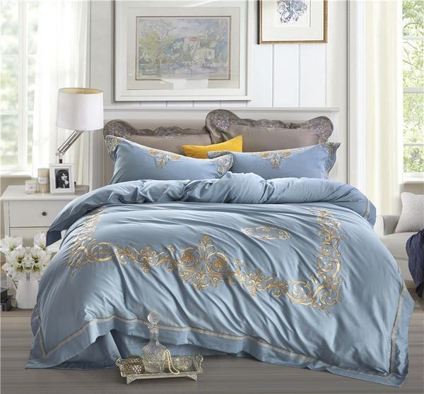 

bedding sets 27 oriental embroidery set egyptian cotton duvet cover bed sheet  king size 4pcs jogo de cama1