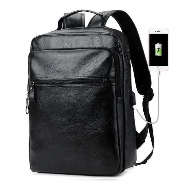 

men's backpack slot slot spp high capacity computer bag leisure trippu leather travel backpack1