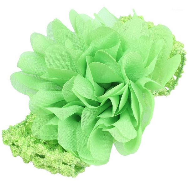

hair accessories 10 pieces babys girls headband in chiffon flower knot for hair1, Slivery;white