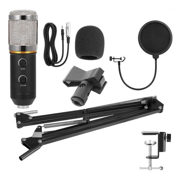 

-f200tl reverberation microphone set 360Â° universal cantilever bracket anchor live k song condenser microphone set1