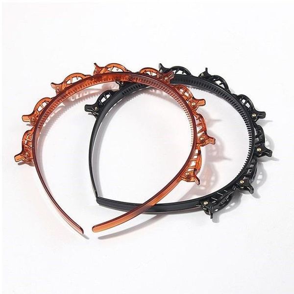 

мода bail brand hairpin hairpin paintband женщины пластиковые плетеные женские спортивные волос уголовные уборы волос аксессуары для волос у, Black;brown