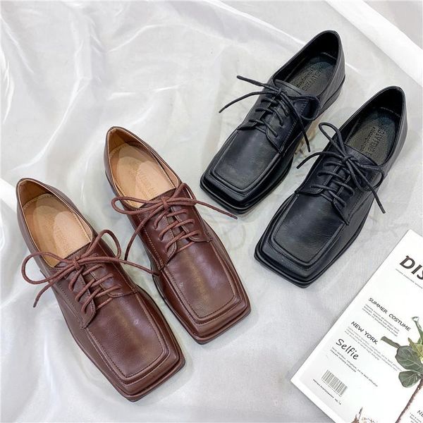 

korean shoes platform female footwear women round toe casual sneaker 2020 winter creepers summer dress square on heels, Black