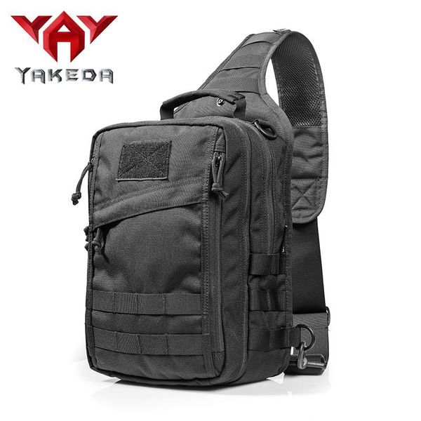 

yakeda nylon tactical sling bag cross body gun backpack design for handgun move quickly-kf-088