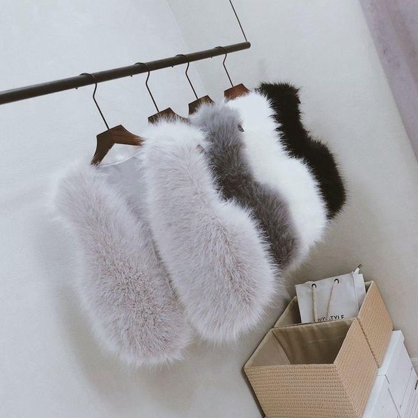

women's fur & faux coats for women winter jackets vest, Black