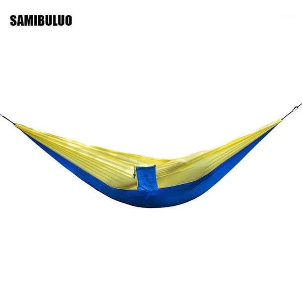 

double person portable camping hammock survival garden swing hunting hanging sleeping chair travel furniture parachute hammocks1