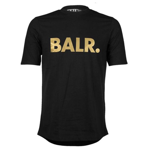 

men's t shirts balr street tide brand short-sleeved round neck loose short-sleeved cotton men's personality men's t-shirt, White;black