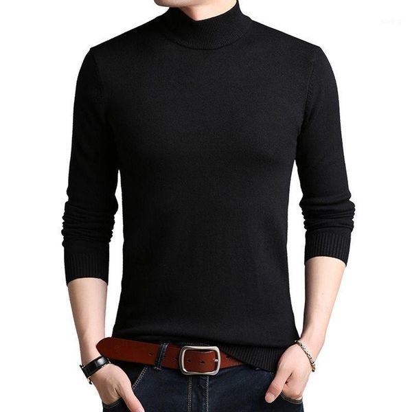 

men solid sweater autumn spring pullovers nice plus size 4xl men turtleneck sweaters coat cotton pullover1, White;black