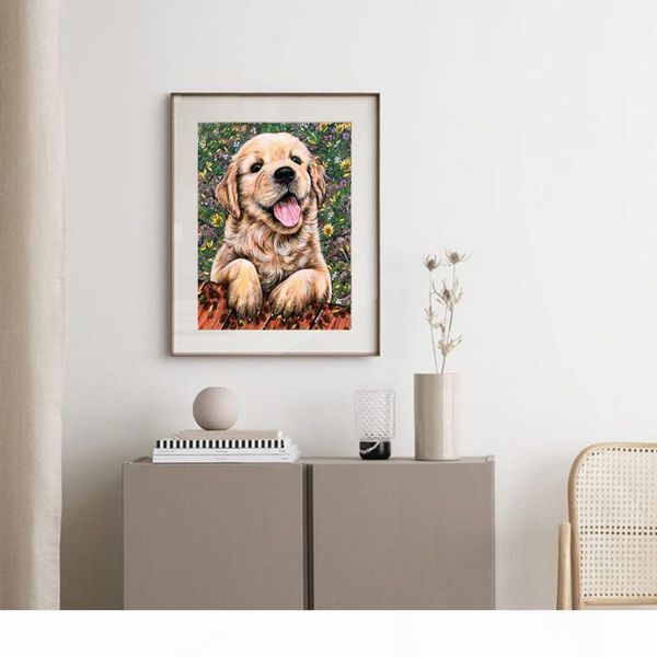 

kadische 5d diamond painting full drill dog new arrival diamond embroidery animal decorations for home