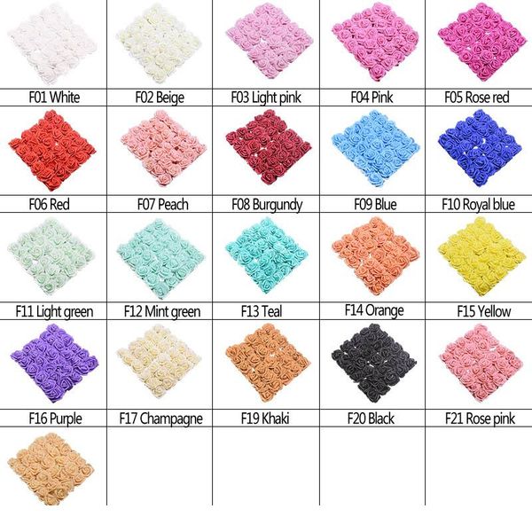 

20pcs/lot 8cm artificial flowers pe foam rose fake flowers head for home wedding flower bride bouquet de bbyhdp