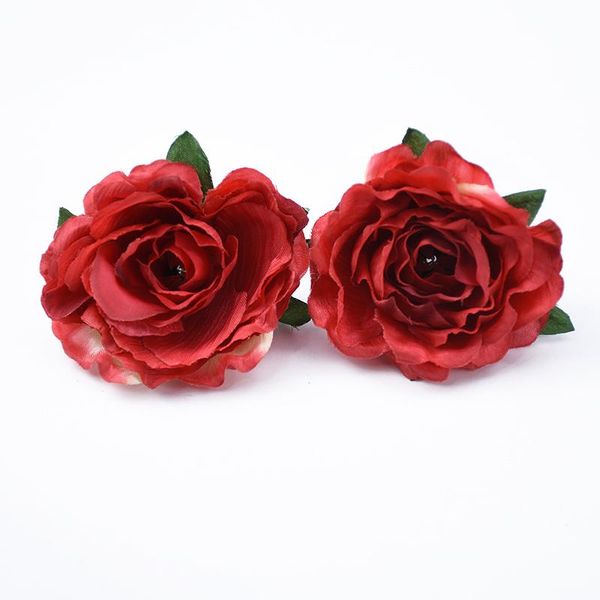 

10 высококачественные розовые цветочные головы поддельные главная свадебные украшения свадебные аксессуары освещение искусственные цветы опт