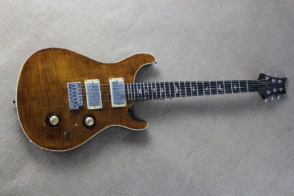 

shipping prs electric guitar 3 way switch and hollow bird inlay 2 x humbuckers pickups in stock @9