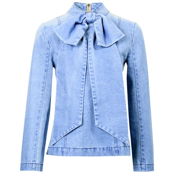 

mode jacket 2020 female autumn jean women's jackets denim shirt outerwear, Blue