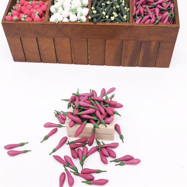 

1: 12 mini doll house food and play house dollhouse kitchen presents fruit and vegetable miniature eggplant handmade design crsm