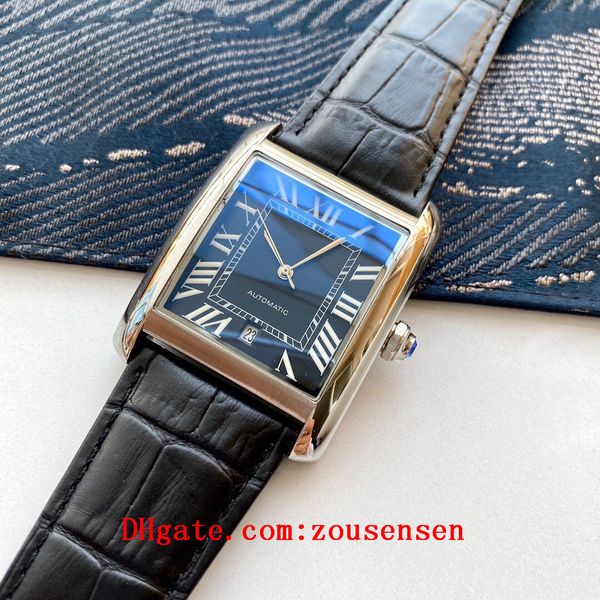 

2020 высококачественный классический танковый соло мужские часы джокер кожаные наручные часы 316l квадратные мужские часы из нержавеющей ста