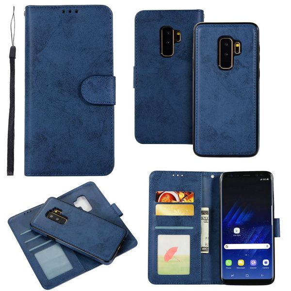 

s10e flip cover for samsung galaxy note 20 10 s20 ultra s8 s9 plus s6 edge phone case retro leather wallet 2in1 detachable shell