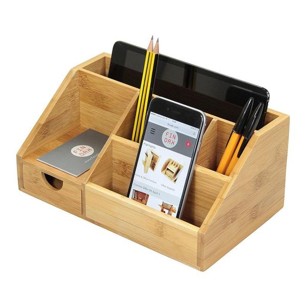 

hooks & rails multifunctional wooden office deskstorage box clutter organizer milk the shelf