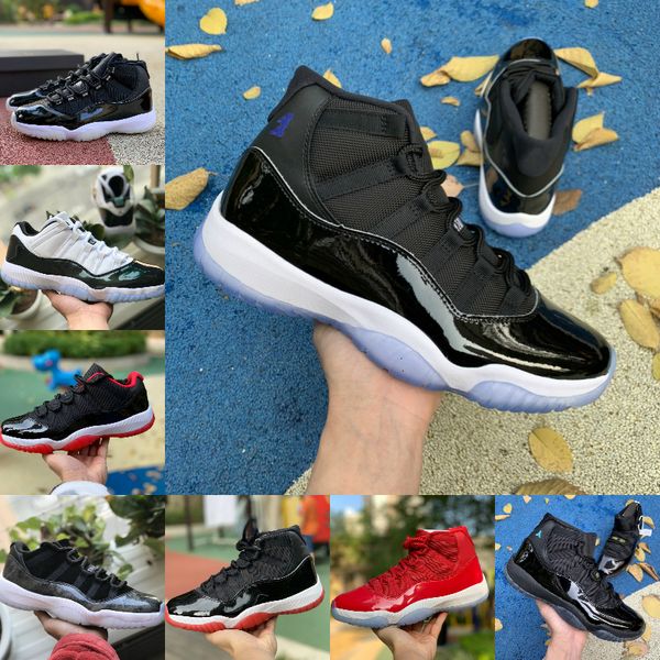 

11 pantone bred 2020 11s jumpman basketball shoes 25th anniversary cool grey space jam gamma blue easter concord 45 low columbia sneakers, Black
