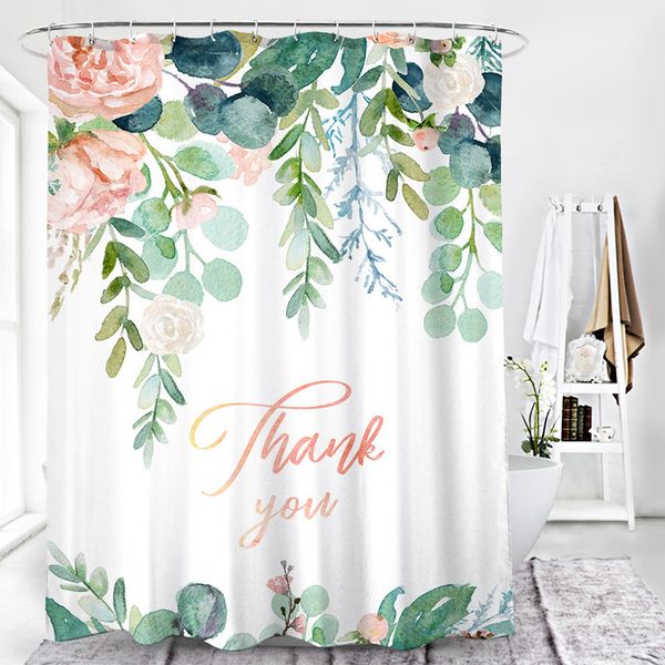 

5pcs shower curtain wholesale curtains thick water proof envirenmental no abnormal odour bathroom use curtains