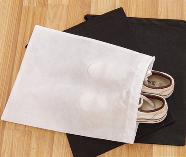 

drawstring shoes storage bag non woven reusable cover breathable dustproof sundries package fast shipping wb694