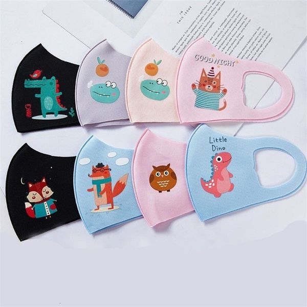 

face printing masks animals crocodile printed mask dog fox washable mascarilla cute lovely girls boys kids ventilation 1 4sq c2