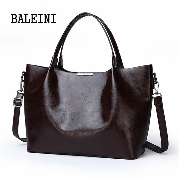 

2020 summer new style women bag handbag tote over shoulder crossbody leather big brand black brown casual designer female bolsas c1223